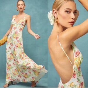 NWT Reformation Modena Maxi Dress in Winona Floral Print Size 12